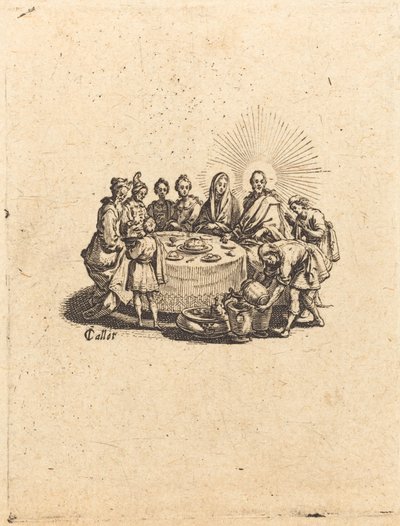 Małżeństwo w Kana autorstwa Jacques Callot