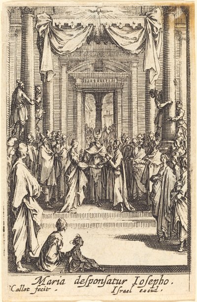 Wesele Dziewicy w 1630 r. lub później. autorstwa Jacques Callot