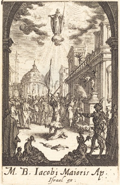 Męczeństwo św. Jakuba Majora, c. 16341635. autorstwa Jacques Callot