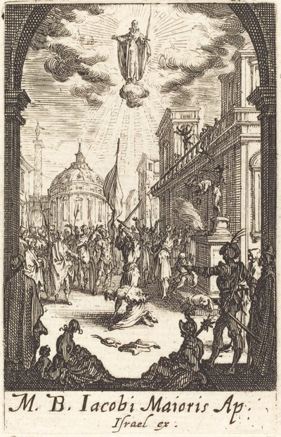 Męczeństwo św. Jakuba Majora, c. 16341635. autorstwa Jacques Callot