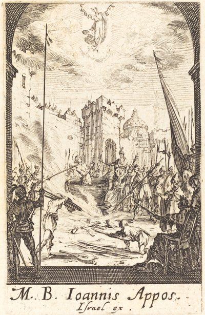 Męczeństwo św. Jana Ewangelisty autorstwa Jacques Callot
