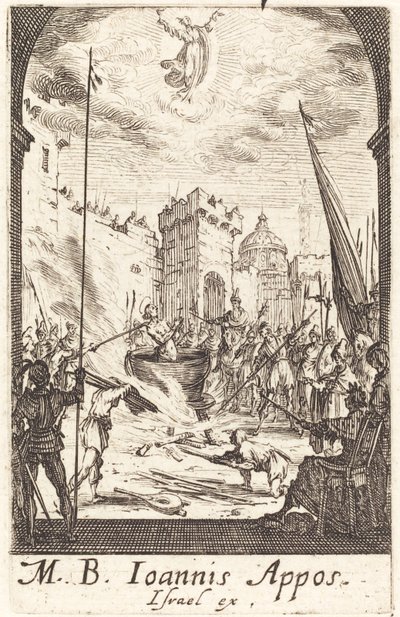 Męczeństwo św. Jana Ewangelisty, ok. godz. 16341635. autorstwa Jacques Callot