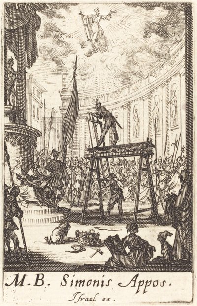 Męczeństwo św. Szymona autorstwa Jacques Callot