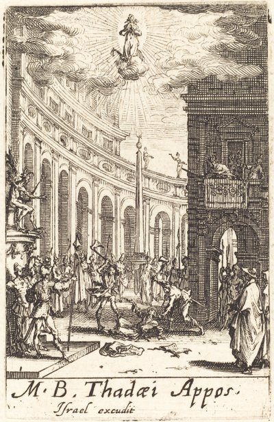 Męczeństwo św. Tadeusza autorstwa Jacques Callot