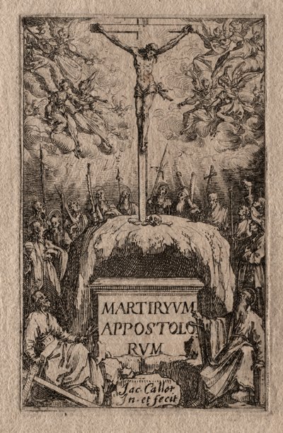 Męczeństwo Apostołów: Frontyspis autorstwa Jacques Callot