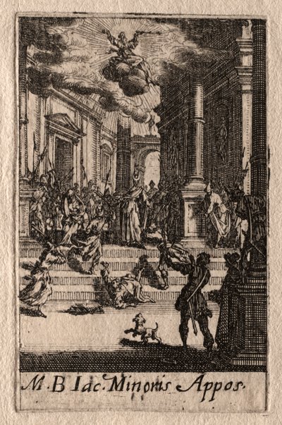 Męczeństwo apostołów: św. Jakub Mniejszy autorstwa Jacques Callot