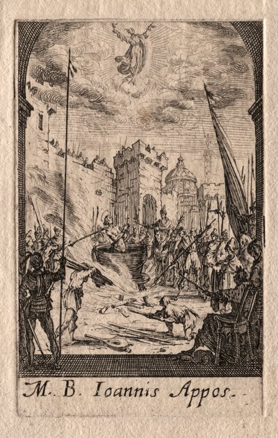 Męczeństwo Apostołów: św. Jan Ewangelista autorstwa Jacques Callot