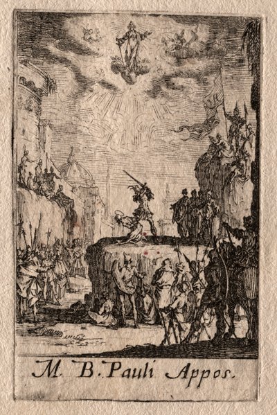 Męczeństwo Apostołów: św. Paweł autorstwa Jacques Callot