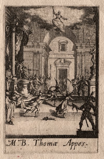 Męczeństwo Apostołów: św. Tomasz autorstwa Jacques Callot