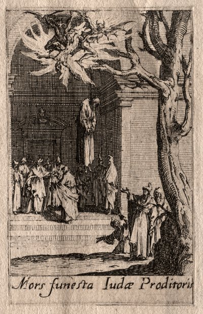 Męczeństwo Apostołów: Śmierć Judasza. autorstwa Jacques Callot