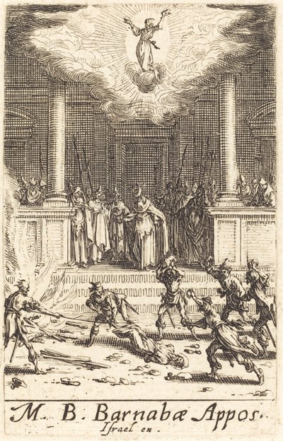 Męczeństwo św. Barnaby autorstwa Jacques Callot