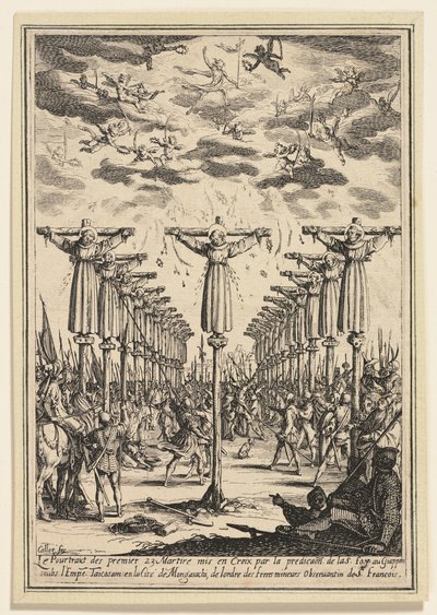Męczennicy Japonii autorstwa Jacques Callot