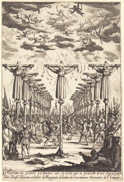 Męczennicy Japonii autorstwa Jacques Callot