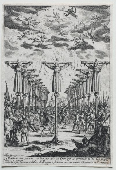 Męczennicy Japonii, 1600 rok. autorstwa Jacques Callot