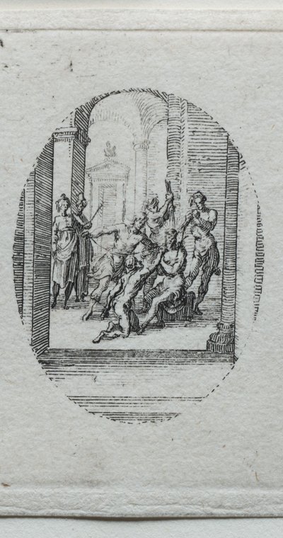 Tajemnice męki: Chrystus ukoronowany cierniami autorstwa Jacques Callot