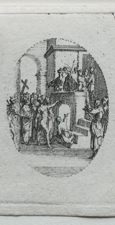 Tajemnice męki: Chrystus przedstawiony ludowi autorstwa Jacques Callot