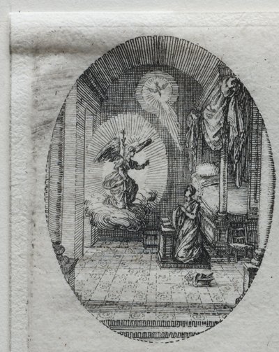 Tajemnice męki: Zwiastowanie. autorstwa Jacques Callot