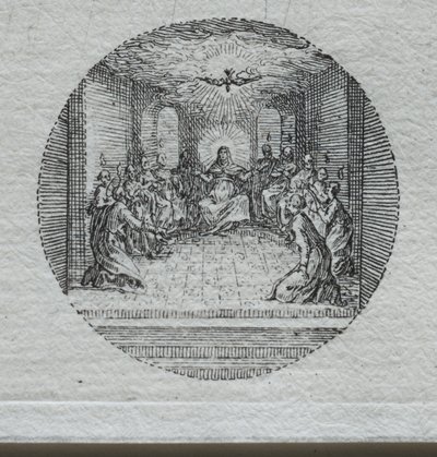 Tajemnice Męki Pańskiej: Zejście Ducha Świętego. autorstwa Jacques Callot
