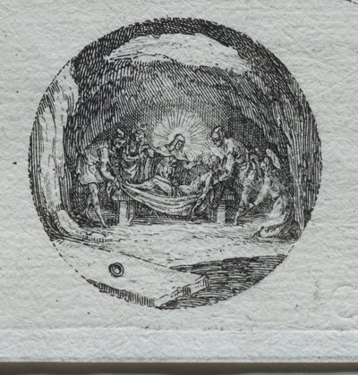 Tajemnice męki: złożenie do grobu autorstwa Jacques Callot