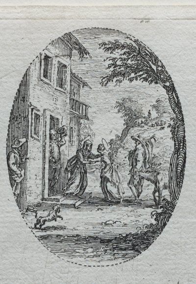 Tajemnice Męki: Nawiedzenie autorstwa Jacques Callot