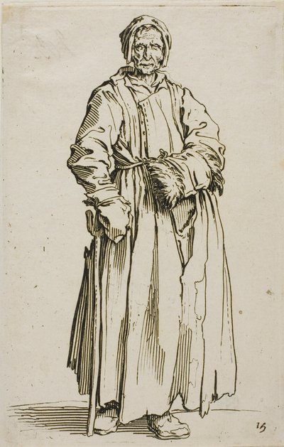 Jednooka kobieta, płyta piętnasta z The Beggars autorstwa Jacques Callot