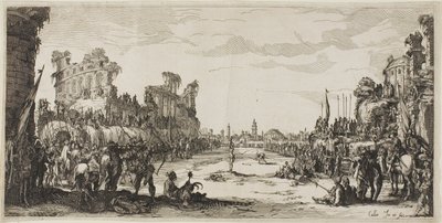 Męka przez strzały (Saint Sebastian) autorstwa Jacques Callot