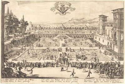 Ogrody pałacowe w Nancy autorstwa Jacques Callot