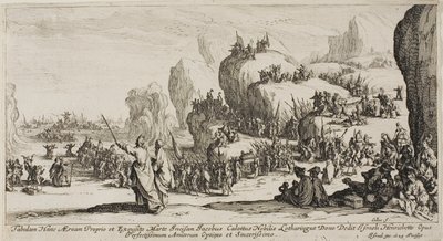 Przejście Morza Czerwonego autorstwa Jacques Callot