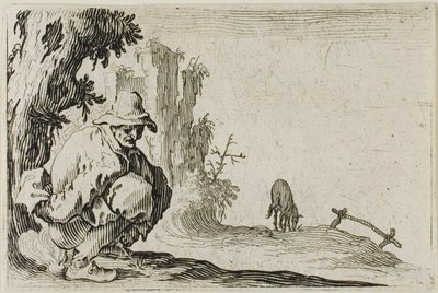Kucki chłop, z Kaprysów autorstwa Jacques Callot