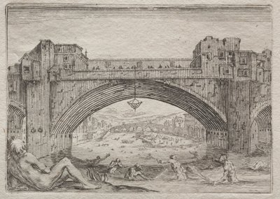 Ponte Vecchio, Florencja autorstwa Jacques Callot