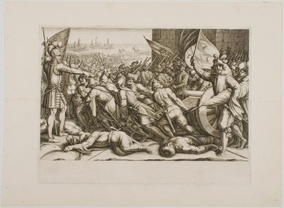 Ponowne zaokrętowanie wojsk, z serii „Życie Ferdynanda de Medici” autorstwa Jacques Callot