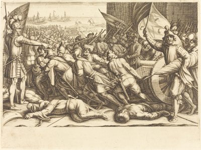 Ponowne zaokrętowanie Turków, ok. godz. 1614. autorstwa Jacques Callot