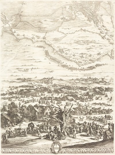 Oblężenie Bredy [tablica 5 z 6] autorstwa Jacques Callot
