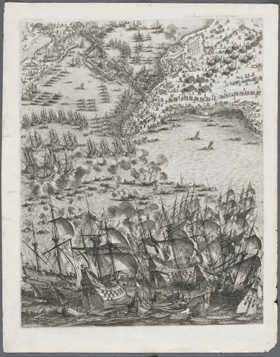 Oblężenie La Rochelle: Tablica 11 autorstwa Jacques Callot