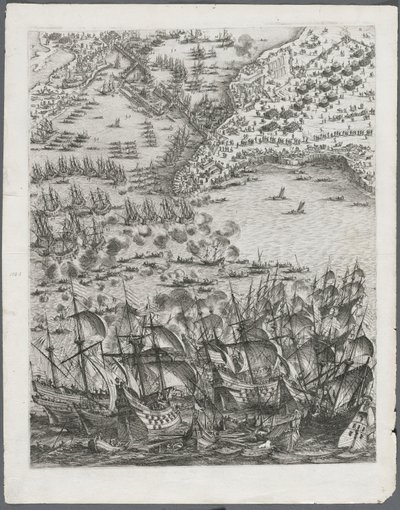Oblężenie La Rochelle: Tablica 11, 1628-1630. autorstwa Jacques Callot