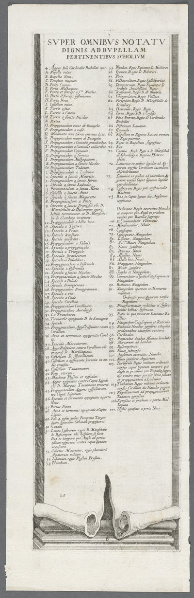Oblężenie La Rochelle: tablica 13 autorstwa Jacques Callot