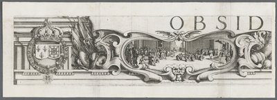 Oblężenie La Rochelle: plansza 1 autorstwa Jacques Callot