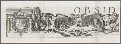Oblężenie La Rochelle: Tablica 1, 1628-1630. autorstwa Jacques Callot