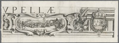 Oblężenie La Rochelle: Tablica 3, 1628-1630. autorstwa Jacques Callot