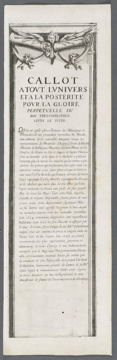 Oblężenie La Rochelle: plansza 4 autorstwa Jacques Callot