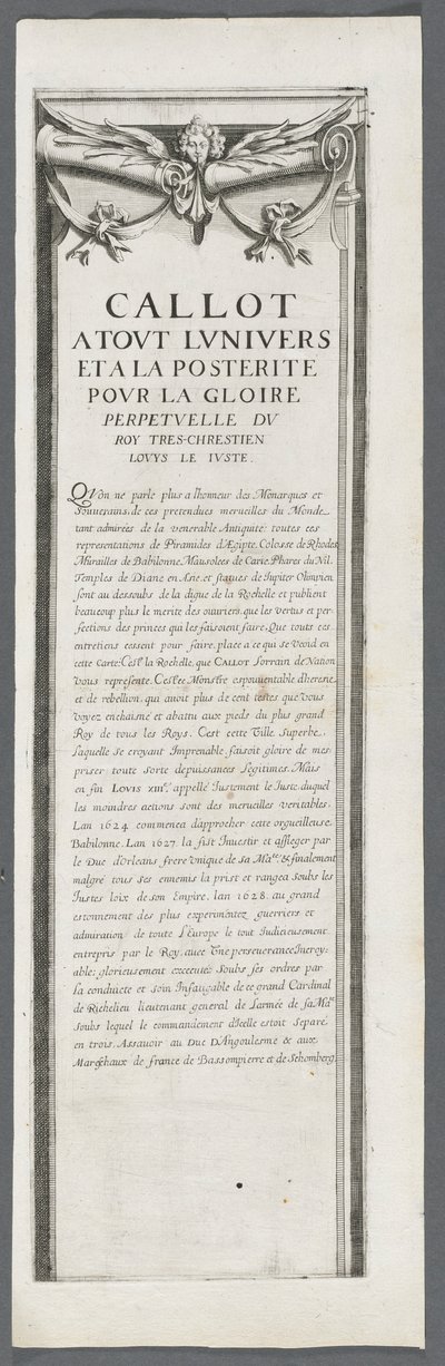 Oblężenie La Rochelle: Tablica 4, 1628-1630. autorstwa Jacques Callot