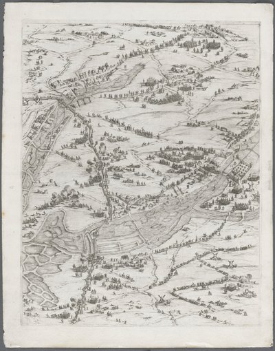 Oblężenie La Rochelle: Tablica 7, 1628-1630. autorstwa Jacques Callot