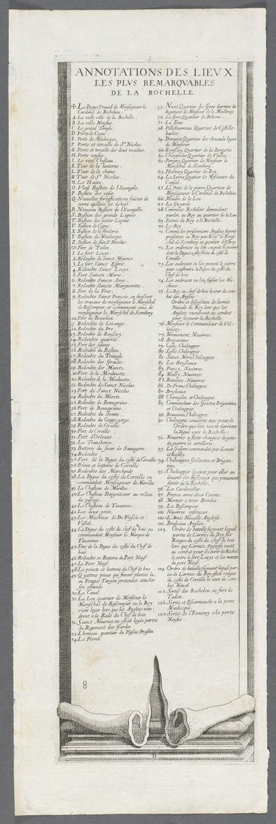Oblężenie La Rochelle: rycina 9 autorstwa Jacques Callot