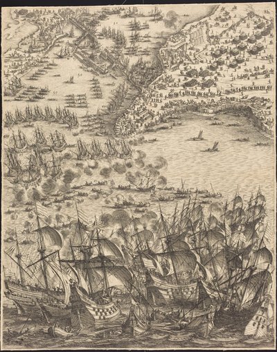 Oblężenie La Rochelle [tablica 11 z 16; zestaw obejmuje 1952.8.97-112] autorstwa Jacques Callot