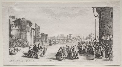 Targ niewolników autorstwa Jacques Callot