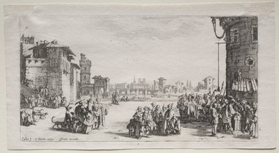 Targ niewolników, 1629. autorstwa Jacques Callot