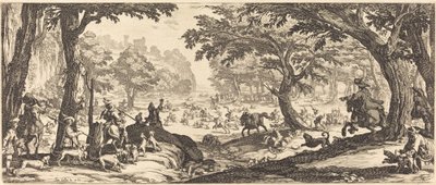 Polowanie na jelenie autorstwa Jacques Callot