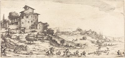 Polowanie na Jelenie, prawdopodobnie ok. 1630. autorstwa Jacques Callot