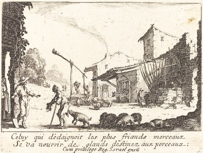Świniopas autorstwa Jacques Callot