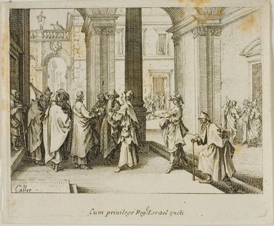 Hołd dla Cezara, z Nowego Testamentu autorstwa Jacques Callot